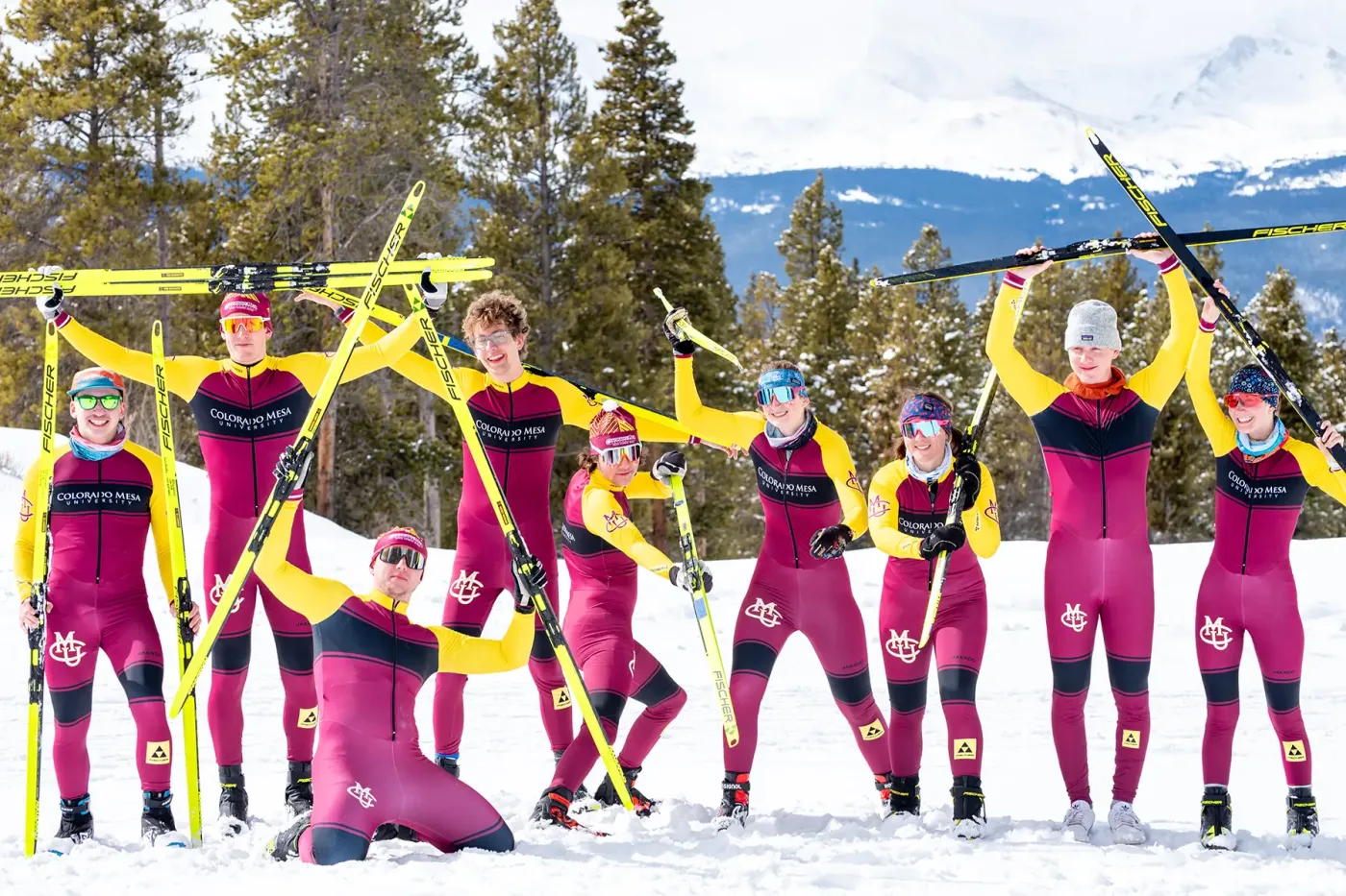 Photo of the 2024-25 CMU Cross Country Ski Team